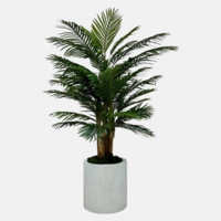 درختچه مصنوعی کنتیا، ۳ تنه، ارتفاع ۱,۸۰ متر، گلدان پلیمری