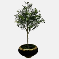 درختچه مصنوعی زیتون، ارتفاع ۱,۹۰ متر، گلدان پلیمری