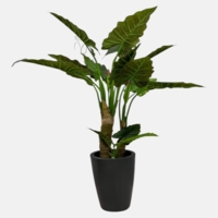 درختچه مصنوعی بابا آدم، ۳ تنه، ارتفاع ۱,۷۰ متر، گلدان پلیمری