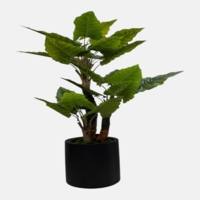 درختچه مصنوعی بابا آدم،۳ تنه،ارتفاع ۱,۸۰ متر،گلدان پلیمری