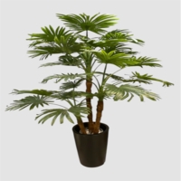 درختچه مصنوعی پالم، ۳ تنه، ارتفاع ۲,۲۰متر، گلدان پلیمری