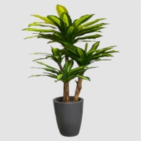 درختچه مصنوعی یوکا بلالی،۳ تنه، ارتفاع ۱,۸۰متر، گلدان پلیمری