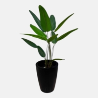 درختچه مصنوعی پرنده بهشتی، ارتفاع ۱,۲۰ متر، گلدان پلیمری