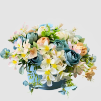 گل ترکیبی مصنوعی همراه جعبه روکش دار